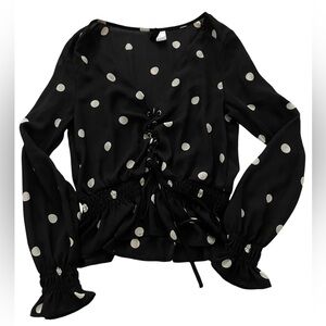 H&M polka dot top size 4